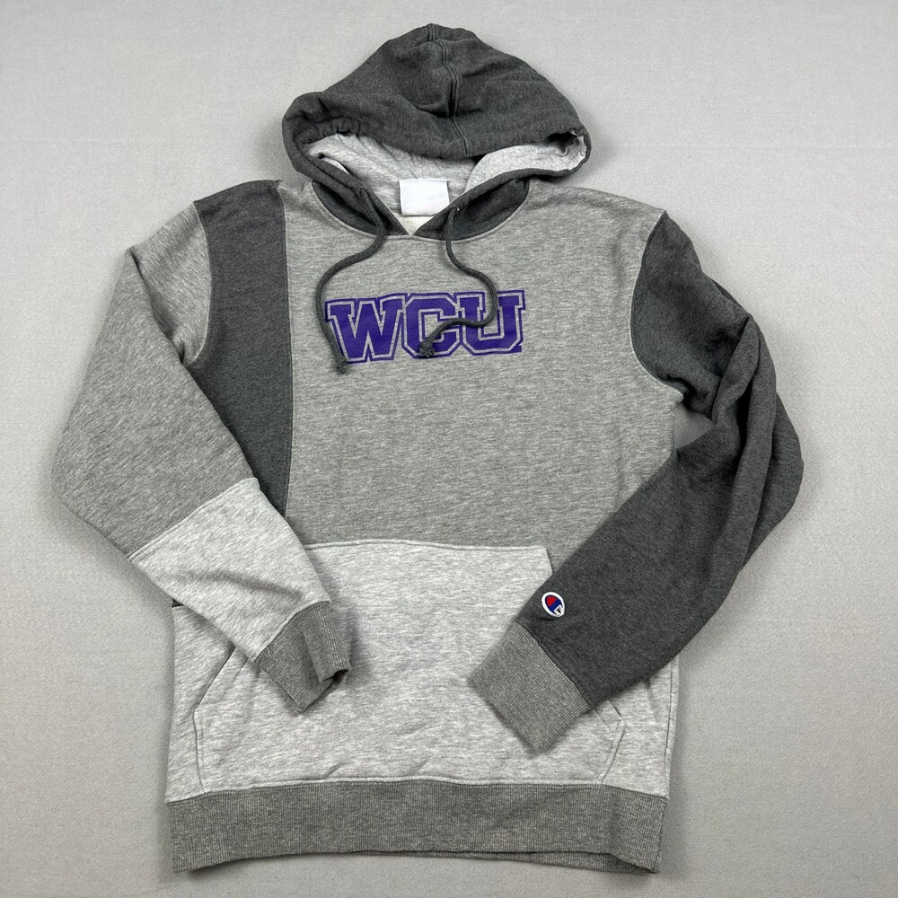 Western Carolina Catamounts Hoodie Men Small Gray Champion Sweatshirt NCAA S